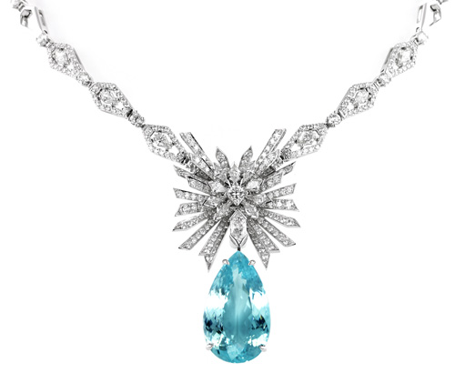 Collier mit Paraíba-Turmalin und Brillanten