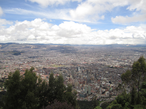 Blick über Bogotá