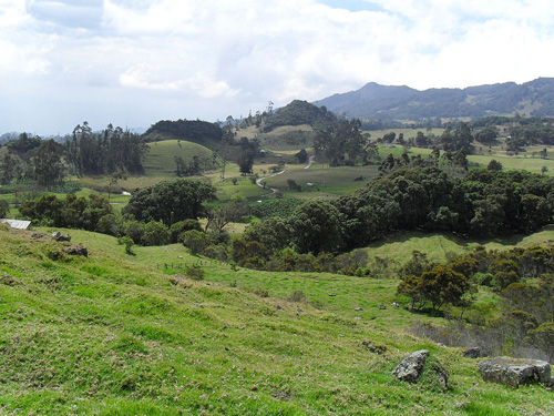 Typische Landschaft in Boyacá