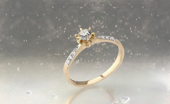 Diamant-Goldring der Annette Kollektion