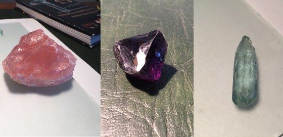 Rosenquarz, Aquamarin, Amethyst 