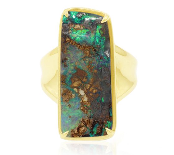  Boulder-Opal-Goldring